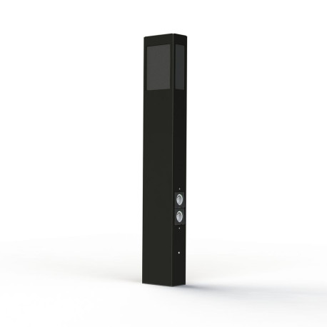 Borne Brick² N°4 PMMA noir prise Gris noir 107 - PRADIER 108012107 