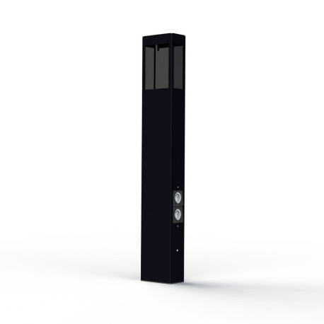 Borne Brick² N°4 PMMA noir prise Noir velours 113 - PRADIER 108012113 