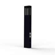 Borne Brick² N°4 PMMA noir prise Noir velours 113 - PRADIER 108012113 