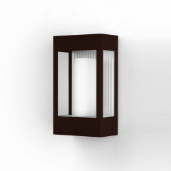 Applique Brick² N°1 Classe 3 Diffuseur clair Rouille 046 - PRADIER 108015046 