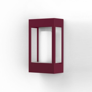 Applique Brick² N°1 Classe 3 Diffuseur clair Rouge vin 066 - PRADIER 108015066 