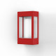 Applique Brick² N°1 Classe 3 Diffuseur clair Rouge 110 - PRADIER 108015110