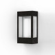 Applique Brick² N°1 Classe 3 Diffuseur clair Aluminium anodisé noir 144 - PRADIER 108015144