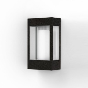 Applique Brick² N°1 Classe 3 Diffuseur clair Aluminium anodisé noir 144 - PRADIER 108015144 