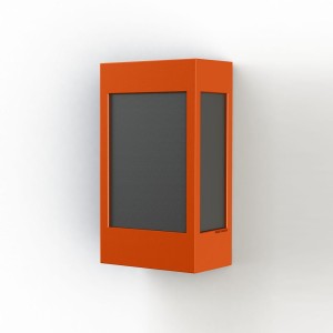 Applique Brick² N° 1 Classe 3 Diffuseur PMMA noir Orange 014 - PRADIER 108016014 