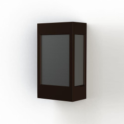 Applique Brick² N° 1 Classe 3 Diffuseur PMMA noir Rouille 046 - PRADIER 108016046 