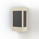 Applique Brick² N° 1 Classe 3 Diffuseur PMMA noir Sable 053 - PRADIER 108016053