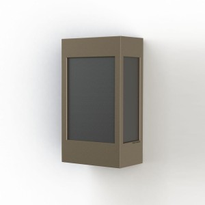 Applique Brick² N° 1 Classe 3 Diffuseur PMMA noir Grès 054 - PRADIER 108016054 