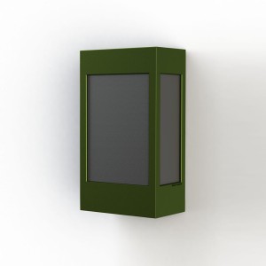 Applique Brick² N° 1 Classe 3 Diffuseur PMMA noir Vert 109 - PRADIER 108016109 