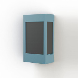 Applique Brick² N° 1 Classe 3 Diffuseur PMMA noir Bleu 111 - PRADIER 108016111 