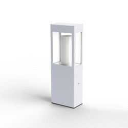 Borne Brick² N°2 Classe 3 Diffuseur clair Blanc 001 - PRADIER 108017001 