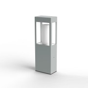 Borne Brick² N°2 Classe 3 Diffuseur clair Gris 105 - PRADIER 108017105 