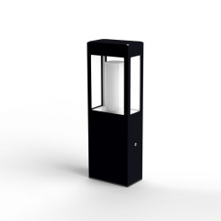 Borne Brick² N°2 Classe 3 Diffuseur clair Noir 113 - PRADIER 108017113 