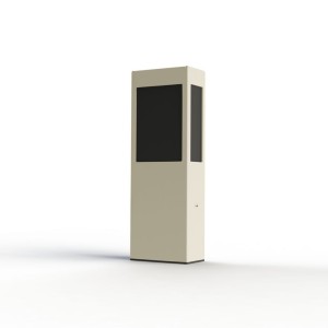 Borne Brick² N°2 Classe 3 Diffuseur PMMA noir Sable 053 - PRADIER 108018053 