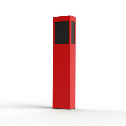 Borne Brick² N°3 Classe 3 Diffuseur PMMA noir Rouge 056 - PRADIER 108020056 