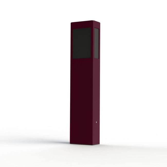 Borne Brick² N°3 Classe 3 Diffuseur PMMA noir Rouge vin 066 - PRADIER 108020066 