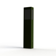 Borne Brick² N°3 Classe 3 Diffuseur PMMA noir Vert 109 - PRADIER 108020109 