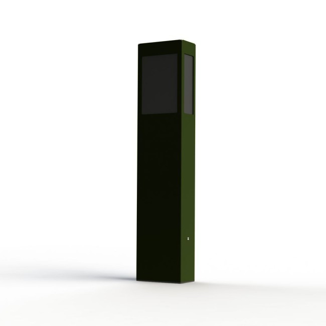 Borne Brick² N°3 Classe 3 Diffuseur PMMA noir Vert 109 - PRADIER 108020109 