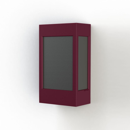 Applique Brick² N°1 PMMA noir Rouge vin 066 - PRADIER 108004066 