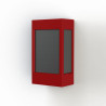 Applique Brick² N°1 PMMA noir Rouge tomate 110 - PRADIER 108004110 