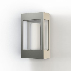 Applique Brick² N°1 Classe 3 Diffuseur clair Aluminium brut vernis mat 129 - PRADIER 108015129 