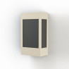 Applique Brick² N° 1 Classe 3 Diffuseur PMMA noir Sable 053 - PRADIER 108016053 