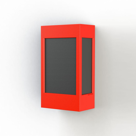 Applique Brick² N° 1 Classe 3 Diffuseur PMMA noir Rouge 056 - PRADIER 108016056 