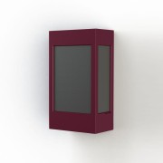 Applique Brick² N° 1 Classe 3 Diffuseur PMMA noir Rouge vin 066 - PRADIER 108016066 