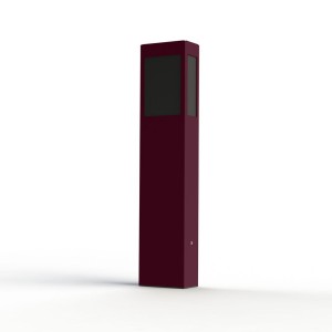 Borne Brick² N°3 Classe 3 Diffuseur PMMA noir Rouge vin 066 - PRADIER 108020066 