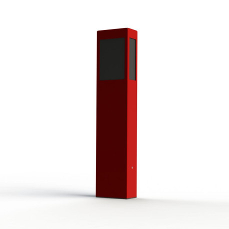 Borne Brick² N°3 Classe 3 Diffuseur PMMA noir Rouge 110 - PRADIER 108020110 