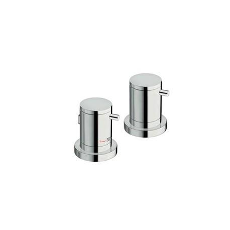 BAIN DOUCHE TRIVERDE SUR GORGE THERMOSTATIQUE 2 SORTIES CHROME - CRISTINA ONDYNA XT14251