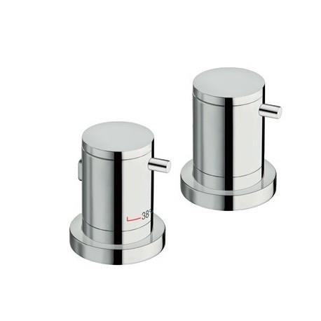 BAIN DOUCHE TRIVERDE SUR GORGE THERMOSTATIQUE 2 SORTIES CHROME - CRISTINA ONDYNA XT14251