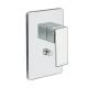 Façade mitigeur en laiton pour douche 2 sorties chrome QUADRI - CRISTINA ONDYNA QS68951