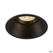 Encastré plafond intérieur 230V HORN-O noir mat GU10/QPAR5150W max IP21 - SLV 113160
