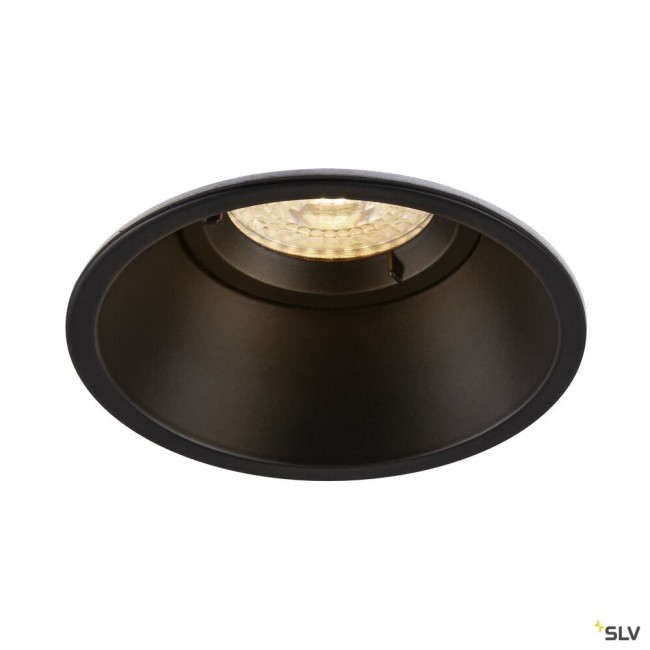Encastré plafond intérieur 230V HORN-O noir mat GU10/QPAR5150W max IP21 - SLV 113160