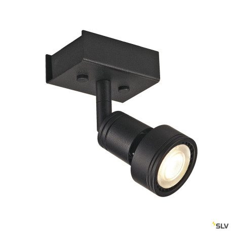 Plafonniers intérieurs PURI applique et plafonnier intérieur simple noir mat GU10/QPAR51 50W max - SLV 147360 