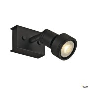 Plafonniers intérieurs PURI applique et plafonnier intérieur simple noir mat GU10/QPAR51 50W max - SLV 147360 
