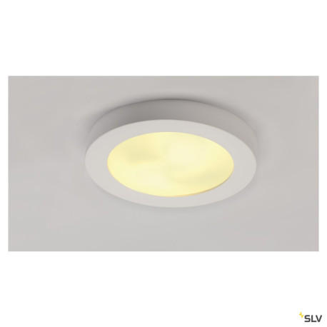 Plafonniers intérieurs PLASTRA 105 plafonnier intérieur blanc E27 2x 25W max plâtre - SLV 148001 