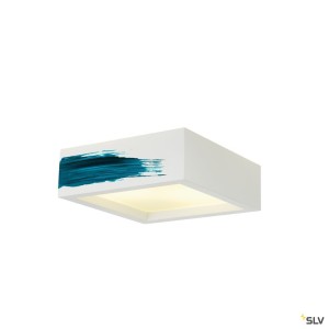 Plafonniers intérieurs PLASTRA 104 plafonnier intérieur blanc E27 2x 25W max plâtre - SLV 148002 