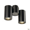 Plafonniers intérieurs ENOLA B spot double applique et plafonnier noir GU10 max. 2x50W - SLV 151830