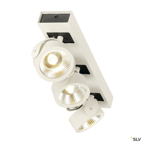 Plafonniers intérieurs LED KALU applique/plafonnier blanc/noir triple LED 47W 3000K 60° - SLV 1000132 