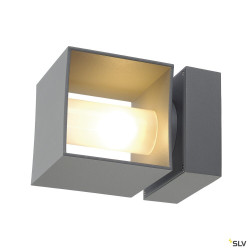 Appliques extérieures SQUARE TURN applique extérieure gris G9/QT14 42W max IP44 - SLV 1000335 
