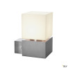 Appliques extérieures SQUARE applique extérieure inox E27 20W max IP44 inox 304 - SLV 1000336 