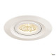 Encastrés plafond/mur LED ext. KINI encastré de plafond extérieur blanc LED 12W 3000K 60° IP65 - SLV 1000833