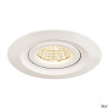 Encastrés plafond/mur LED ext. KINI encastré de plafond extérieur blanc LED 12W 3000K 60° IP65 - SLV 1000833