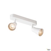 Plafonniers intérieurs LED AVO applique et plafonnier intérieur double blanc GU10/QPAR51 2x 50W max - SLV 1000890 