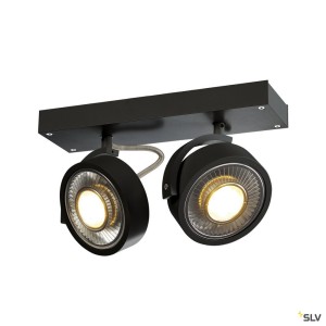 Appliques intérieures KALU applique et plafonnier intérieur double noir GU10/QPAR111 2x 75W max - SLV 1000703 