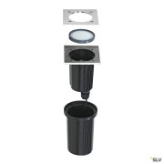 Encastrés sol extérieur 230V DASAR EXACT 116 GU10 encastré de sol carré inox 316 max. 35W IP67 - SLV 228434 
