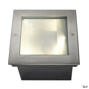 Encastrés sol extérieur LED DASAR 255 carré encastré asymétrique inox 316 34W3000K - SLV 229383 