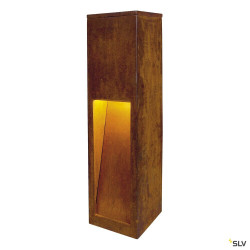 Bornes extérieures RUSTY® SLOT 50 borne extérieure fonte rouillée E27 11W max IP44 - SLV 229410 